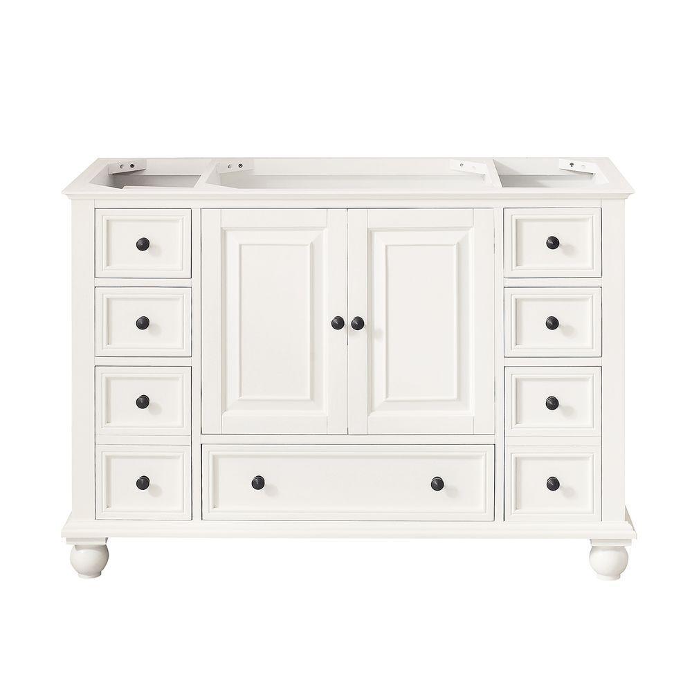 Thompson 60 in. W x 21 in. D x 34 in. H Vanity Cabinet in French White - Super Arbor