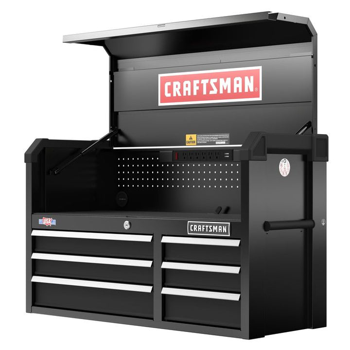 CRAFTSMAN 2000 Series 40.5-in W x 24.7-in H 6-Drawer Steel Tool Chest (Black)