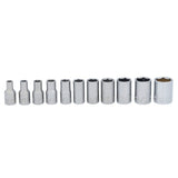 CRAFTSMAN 11-Piece Standard (SAE) 1/4-in Drive 6-Point Shallow Socket Set