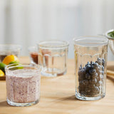 Able 8-Piece Clear Glass Drinkware Set with Lids