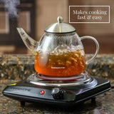 1000-Walt (120-Volt) Single Burner 6 in. Hot Plate Black Adjustable Temperature Control