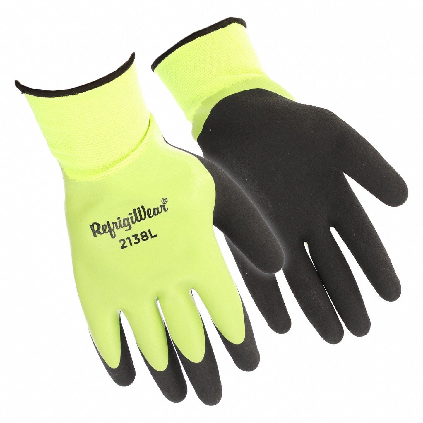 REFRIGIWEAR Lime Waterproof Latex Gloves - Medium