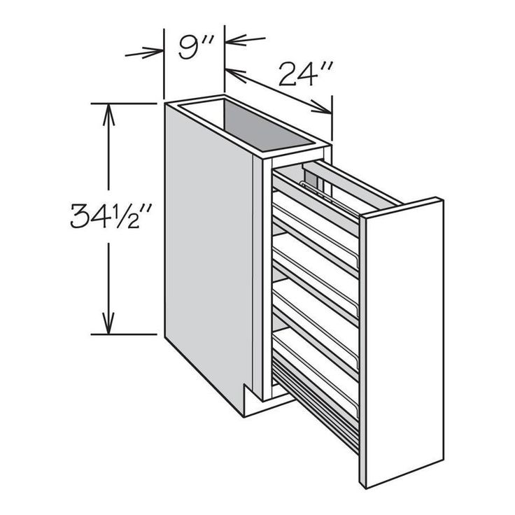 allen + roth Annscroft 9-in W x 34.5-in H x 24-in D Hazelnut Maple Door Base Semi-Custom Cabinet