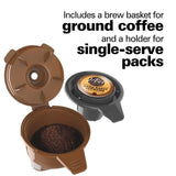 Flex Brew 2-Way 10-Cup Black Drip Coffee Maker with Thermal Carafe