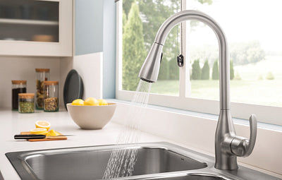 Moen Kelsa 33-in x 22-in Stainless Steel Double Equal Bowl Drop-In or Undermount 2-Hole Residential Kitchen Sink All-in-One Kit