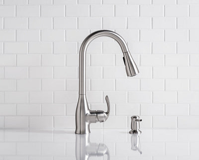 Moen Kelsa 33-in x 22-in Stainless Steel Double Equal Bowl Drop-In or Undermount 2-Hole Residential Kitchen Sink All-in-One Kit