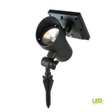 High Lumen Metal Solar Black Outdoor Integrated LED Landscape Spot Light