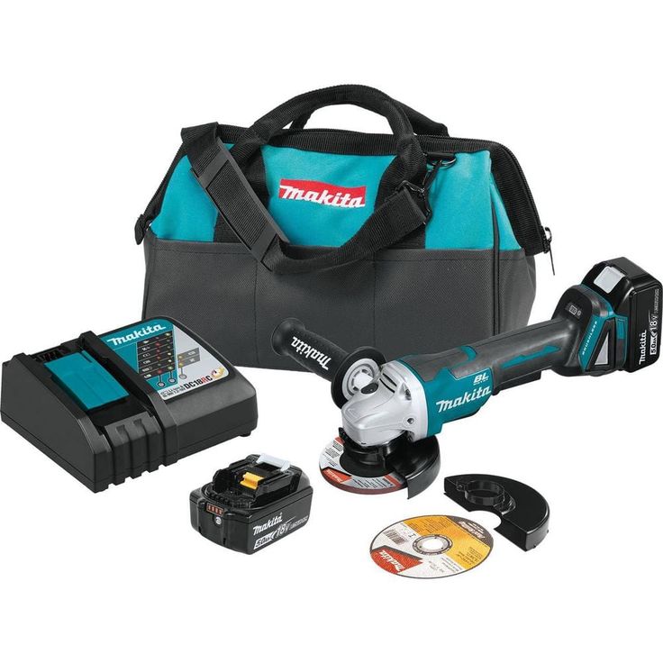 18-Volt 5.0Ah LXT Lithium-Ion Brushless Cordless 4-1/2 in./5 in. Paddle Switch Cut-Off/Angle Grinder Kit