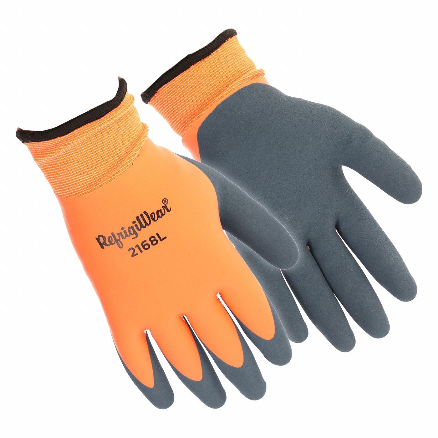 REFRIGIWEAR Waterproof Latex Gloves L - Double Dipped 3/4 Coating