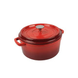 Kitchen Dutch Oven Pot - Enamel Coated Cast Iron Pot with Lid, Stovetop Casserole Pot Style (5 Quart)