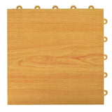 Greatmats Click Tile 12-1/8 in. x 12-1/8 in. Light Oak Interlocking Basement Plastic and Vinyl Tile (24-Pack) (24.5 sq. ft.)