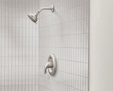 Moen Adler Spot Resist Brushed Nickel 1-Handle Shower Faucet with Valve