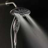 4-Spray 11 in. Oval Dual Showerhead and Handheld Showerhead in Oil-Rubbed Bronze