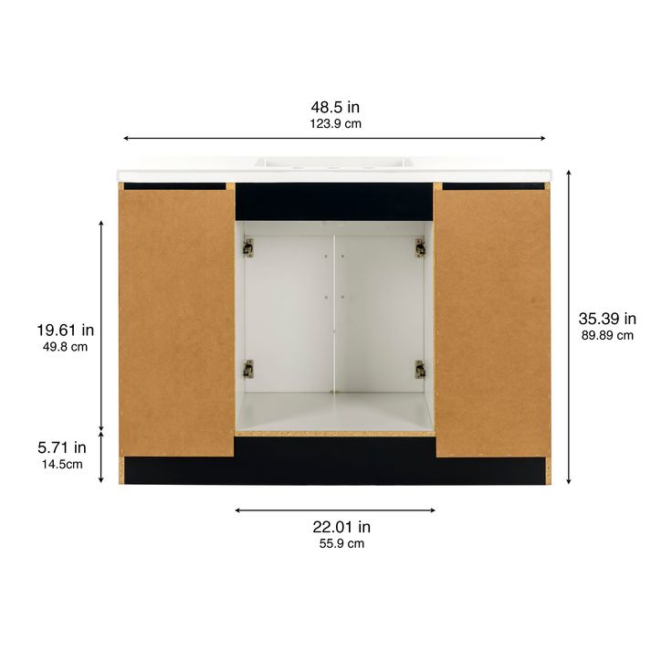 Style Selections Cauley 48-in Deep Blue Single Sink Bathroom Vanity with White Cultured Marble Top