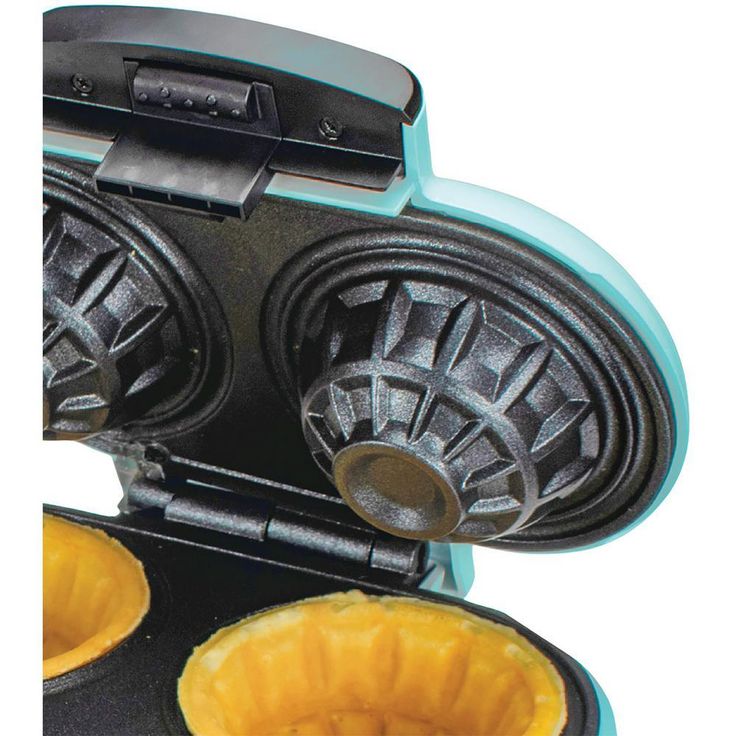 Blue Double Waffle Bowl Maker