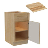 Home Decorators Collection Washington 15 in. W x 24 in. D x 34.5 in. H Assembled Plywood Base Kitchen Cabinet in Oak with Soft Close Door RH