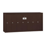 3500 Series Aluminum Surface-Mounted Private Vertical Mailbox with 7 Door - Super Arbor