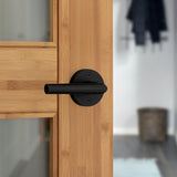Kwikset Milan Matte Black Dummy Door Lever