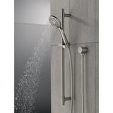 4-Spray 3.9 in. Single Wall Mount Handheld Shower Head in Stainless - Super Arbor