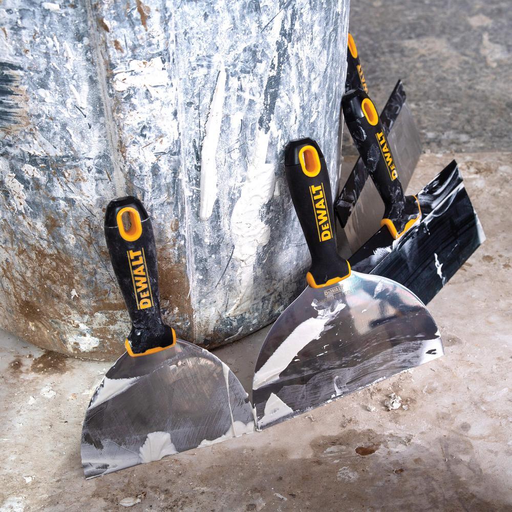 12 in. Stainless Steel Hammer-End Taping Knife with Soft Grip Handle - Super Arbor