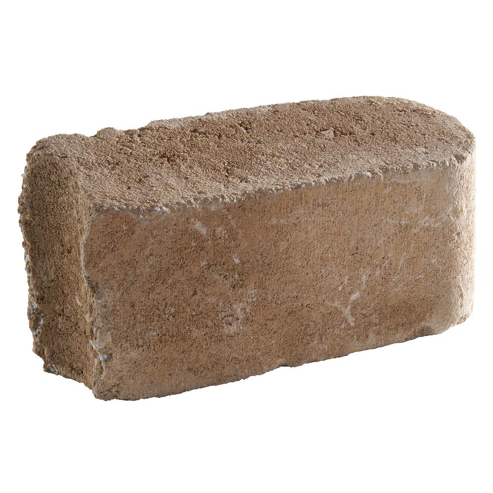 Pavestone RumbleStone 10.5 in. x 3.5 in. x 5.25 in. Cafe Concrete Edger (144 Pcs. / 125 Lin. ft. / Pallet) - Super Arbor