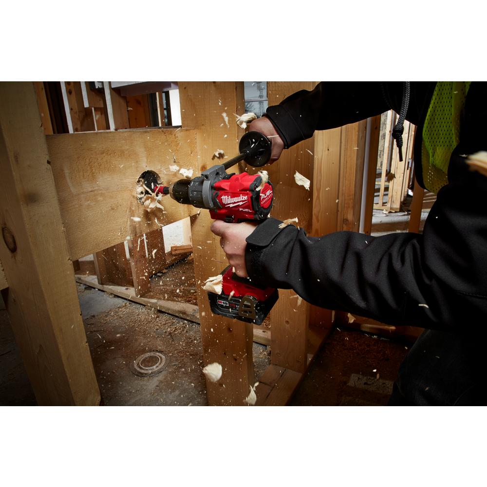 M18 FUEL 18-Volt Lithium-Ion Brushless Cordless Hammer Drill & Impact Driver Combo Kit (2-Tool) W/ Free 5.0Ah Battery - Super Arbor