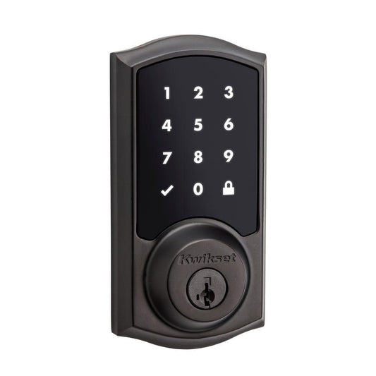Z-Wave SmartCode 916 Touchscreen Venetian Bronze Single Cylinder Electronic Deadbolt Featuring SmartKey Security - Super Arbor