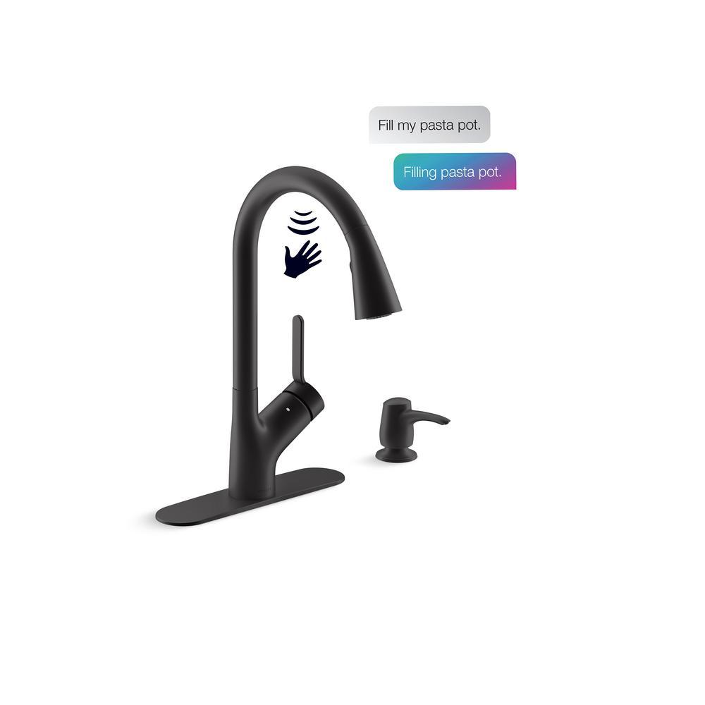 Setra Single-Handle Touchless Pull-Down Sprayer Kitchen Faucet in Vibrant Stainless - Super Arbor