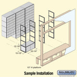 Aluminum Mailbox with 2 Doors - Rack Ladder System