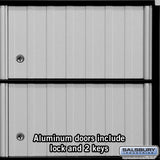 Aluminum Mailbox with 4 Doors for Rack Ladder System