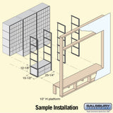 Aluminum Mailbox with 4 Doors for Rack Ladder System