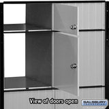6-Door Aluminum Mailbox System for Private Access