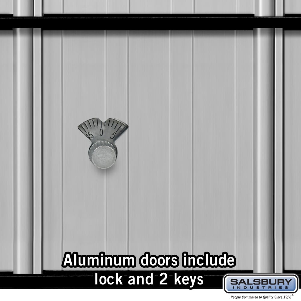 Aluminum Mailbox with 8 Doors and Combination Locks