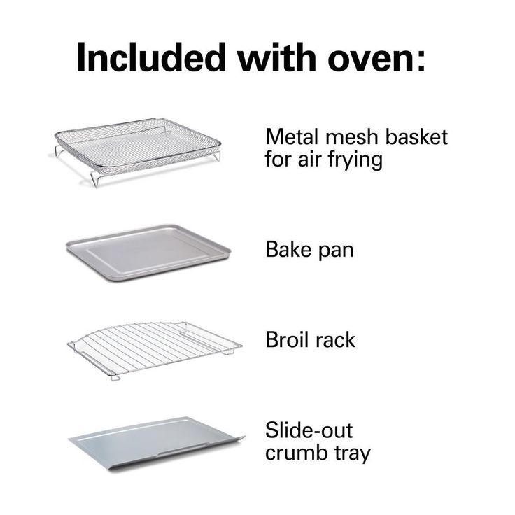 Sure Crisp 1440 W 6-Slice Stainless Steel Toaster Oven with Air Fry