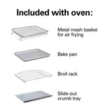 Sure Crisp 1440 W 6-Slice Stainless Steel Toaster Oven with Air Fry