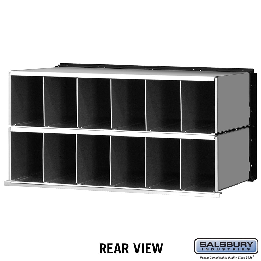 Aluminum Mailbox with 12 Doors and Combination Locks