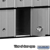 12-Door Aluminum Mailbox with Secure Locking System