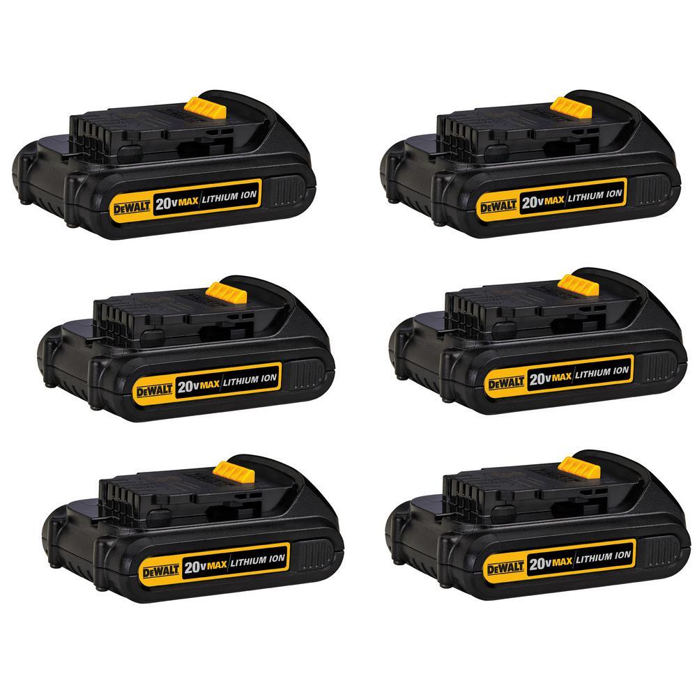 20-Volt MAX Compact Lithium-Ion 2.0Ah Battery Pack (5-Pack) - Super Arbor