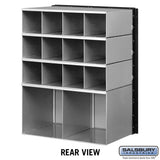 Aluminum Mailbox with 14 Doors - Rear Loading System