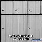Aluminum Mailbox with 14 Doors - Rear Loading System