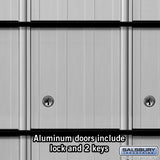 Aluminum Mailbox with 20 Doors - Rear Loading System