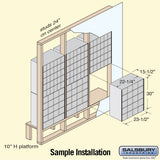 Aluminum Mailbox with 20 Doors - Rear Loading System