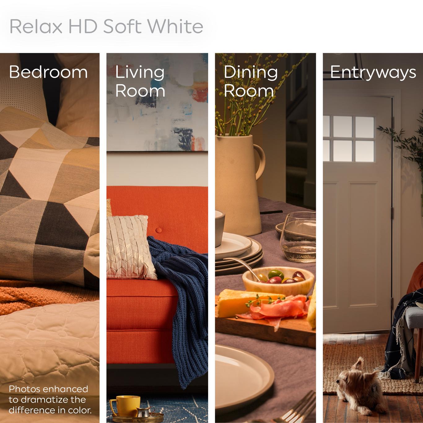 GE Relax HD A21 Soft White 3-Way LED Light Bulb, 150/100/50W Replacement (Medium Base)