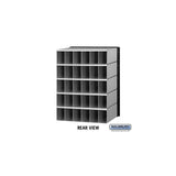 Salsbury Aluminum Mailbox with 30 Combination Lock Doors – Rear Loading System, 23.25" W x 30" H x 15.5" D