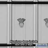Salsbury Aluminum Mailbox with 30 Combination Lock Doors – Rear Loading System, 23.25" W x 30" H x 15.5" D