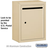 Surface Mounted Sandstone Letter Box with USPS Access