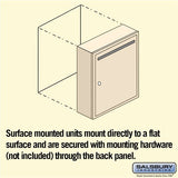 Surface Mounted Sandstone Letter Box with USPS Access