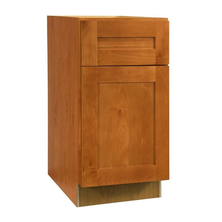 Home Decorators Collection Newport 21 in. W x 24 in. D x 34.5 in. H Assembled Plywood Base Kitchen Cabinet in Cinnamon with 2ROT Soft Close RH