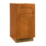 Home Decorators Collection Newport 21 in. W x 24 in. D x 34.5 in. H Assembled Plywood Base Kitchen Cabinet in Cinnamon with 2ROT Soft Close RH