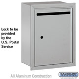 Recessed Mounted Aluminum Letter Box with USPS Access